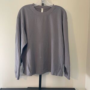 Free People Grey Long Sleeve Tee